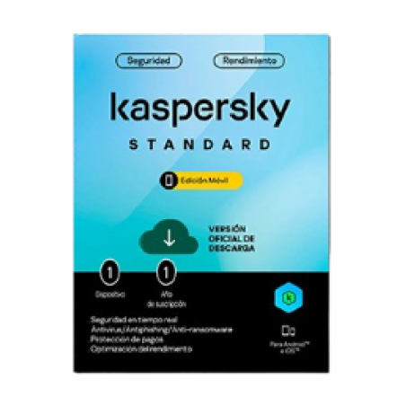 Licencia base Kaspersky mobile android y iOS 1 dispositivo 1 año
