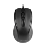 Mouse Óptico Targus AMU81USZ cableado USB color negro